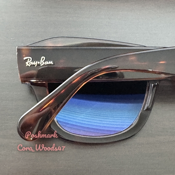 RayBan State Street Tortoise Frame RB2186 Gradient Brown Lens Unisex New - Picture 8 of 17